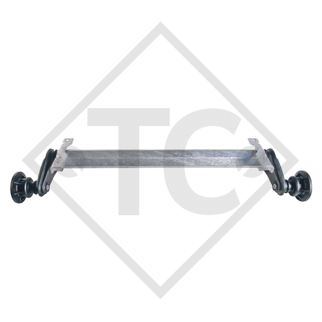 Unbraked axle 1000kg BASIC axle type UBR 850-10