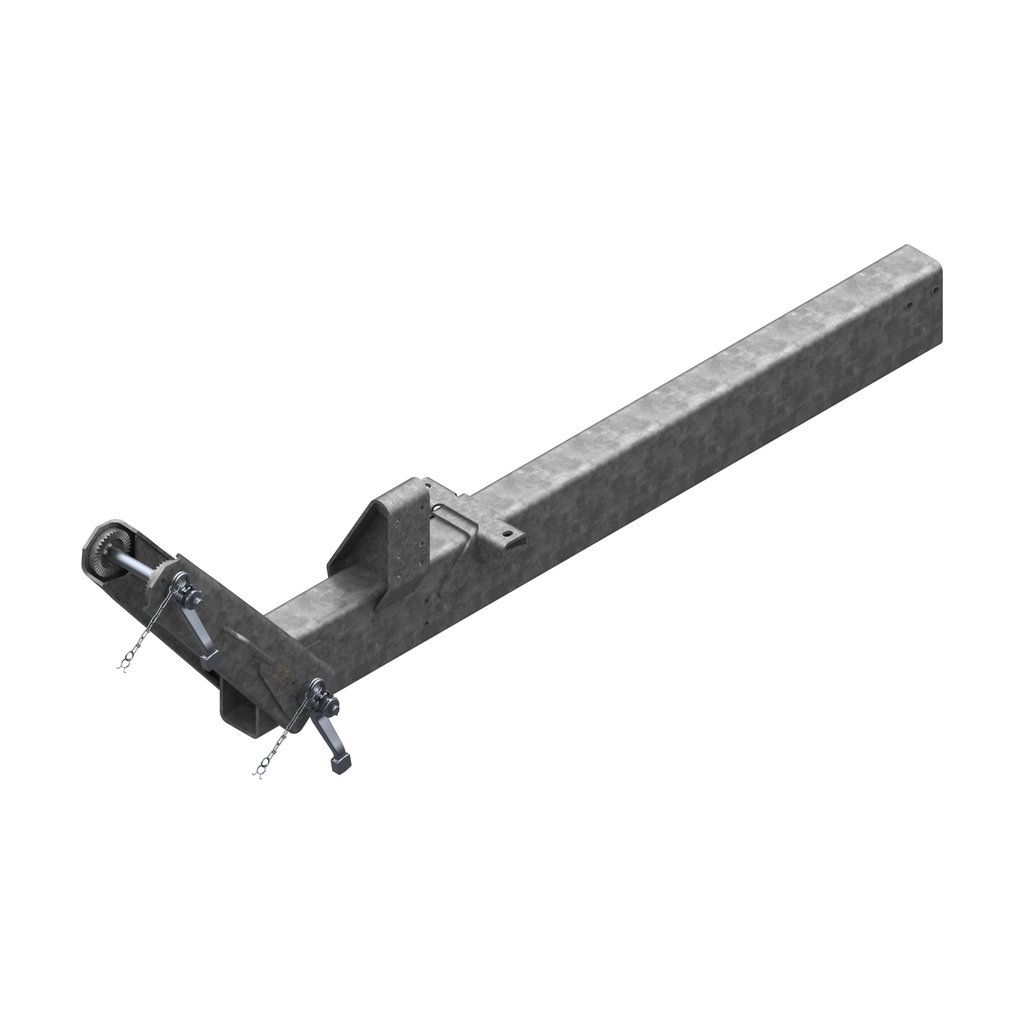 HEIGHT-ADJUSTABLE DRAWBAR TYPE 751 VB FOR TRAILERS WITH PNEUMATIC BRAKES UP TO 6500KG