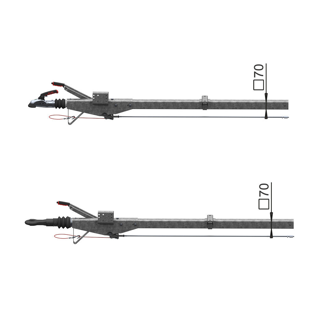 TIMONS DROITS CARRÉS FREINES TYPE 161S - R16 VERSION A À 1600KG