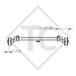 Braked tandem front axle 900kg BASIC axle type B 850-5