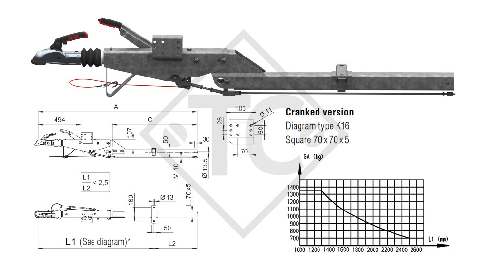 alko 161 s/b - k16 1350kg