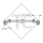 Eje delantero tándem con freno 900kg BASIC tipo de eje B 850-5 con perfil en U 90mm