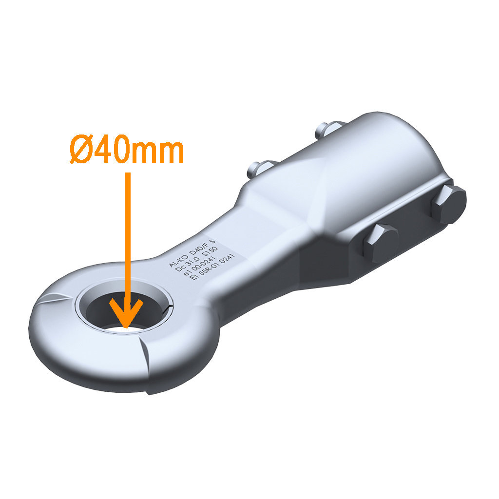 DRAWBAR EYES FOR OVERRUN DEVICES 40MM