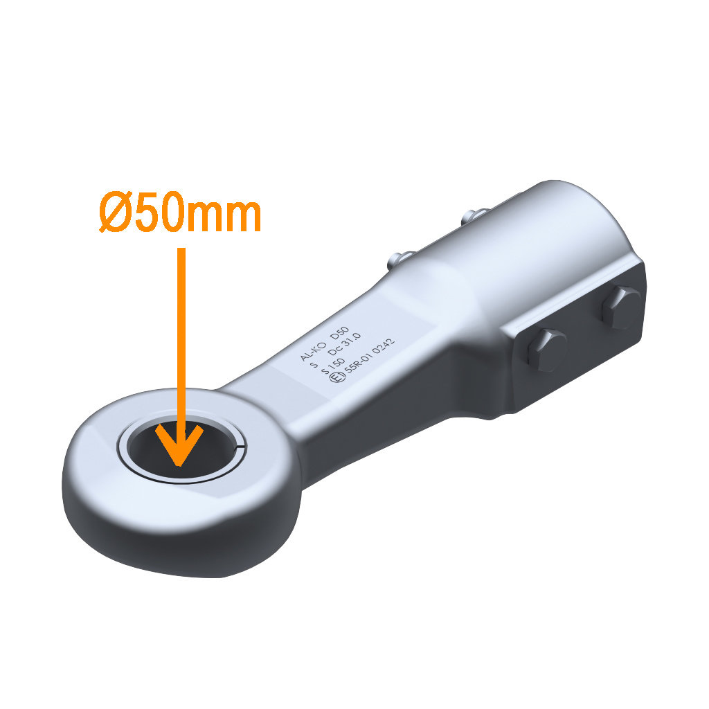 DRAWBAR EYES FOR OVERRUN DEVICES 50MM