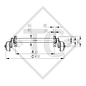 Tandem Vorderachse gebremst 1350kg BASIC Achstyp B 1200-6 mit AAA (Automatische Nachstellung der Bremsbeläge)