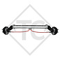 Braked axle 1350kg PLUS axle type B 1200-5 - HUMBAUR