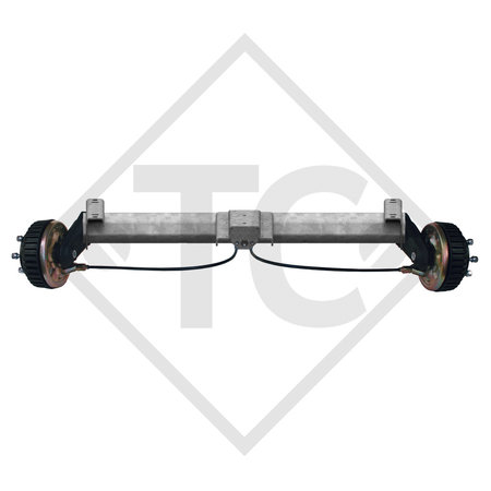 Assale anteriore tandem frenato 1500kg BASIC tipo di assale B 1600-3 con profilo 130mm