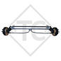 Assale posteriore tandem frenato 1500kg BASIC tipo di assale B 1600-3 con AAA (Regolazione automatica dei ferodi)