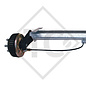 Braked tandem rear axle 1500kg BASIC axle type B 1600-3 with AAA (automatic adjustment of the brake pads)