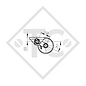 Braked axle 1600kg BASIC axle type B 1600-1 with AAA (automatic adjustment of the brake pads)