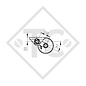 Braked tandem front axle 1600kg BASIC axle type B 1600-1 with AAA (automatic adjustment of the brake pads)