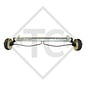Eje delantero tándem con freno 1600kg BASIC tipo de eje B 1600-1