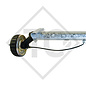 Braked axle 1800kg PLUS axle type B 1800-9 with AAA (automatic adjustment of the brake pads)