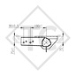 Achse gebremst 1800kg PLUS Achstyp B 1800-9 mit Hutprofil 130mm und AAA (Automatische Nachstellung der Bremsbeläge)