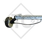 Braked axle 1800kg BASIC axle type B 1800-9 with AAA (automatic adjustment of the brake pads)