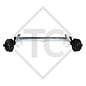 Braked axle 2500kg PLUS axle type B 2500-8