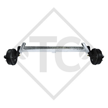 Assale frenato 3000kg PLUS tipo di assale B 3000-2 con profilo U 130mm