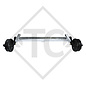 Braked axle 3000kg PLUS Achstyp B 3000-2 with top hat profile 130mm