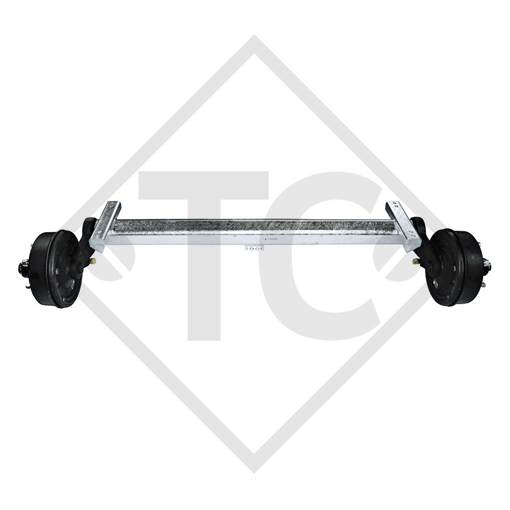 Braked axle 3000kg PLUS Achstyp B 3000-2 with top hat profile 130mm