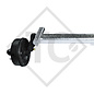 Braked axle 3000kg PLUS Achstyp B 3000-2 with top hat profile 130mm