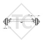 Braked steel spring axle 3500kg PLUS axle type BT 3500