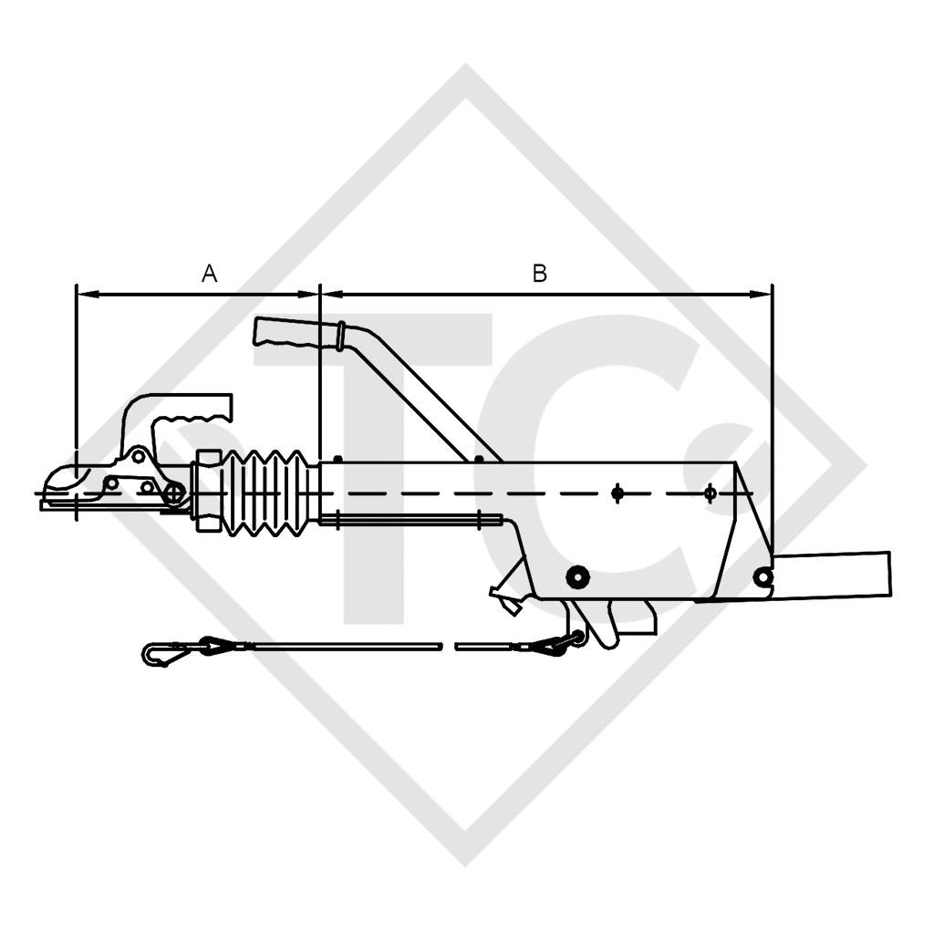 Auflaufeinrichtung V Typ SFV20, 1050 bis 2000kg