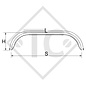 Mudguard, twin axle trailer, sheet metal suitable for all common trailer types