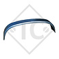 Mudguard, twin axle trailer, sheet metal suitable for all common trailer types