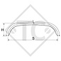 Mudguard, twin axle trailer, sheet metal suitable for all common trailer types