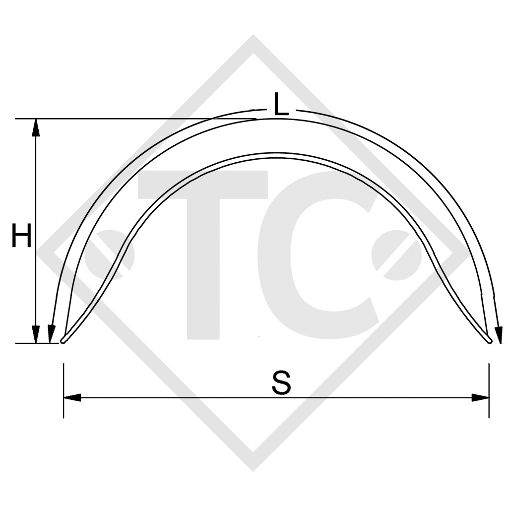 GUARDABARROS DE HIERRO GALVANIZADO PARA RUEDAS DE 13 /14 ACCESORIOS PARA  REMOLQUE DE BARCO - Parachini Shop