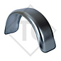 Mudguard, single axle trailer, sheet metal suitable for all common trailer types