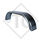 Mudguard, twin axle trailer, sheet metal suitable for all common trailer types