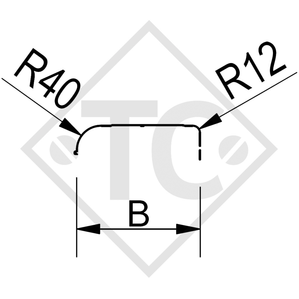 Guardabarros, eje tándem, chapa de aluminio adecuados para todos los tipos  de remolque - Trailer Center Discount GmbH