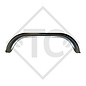 Mudguard, twin axle trailer, sheet metal suitable for all common trailer types