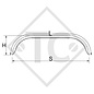 Mudguard, twin axle trailer, sheet metal suitable for all common trailer types