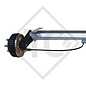 Braked axle 1500kg BASIC axle type B 1600-3  watertight