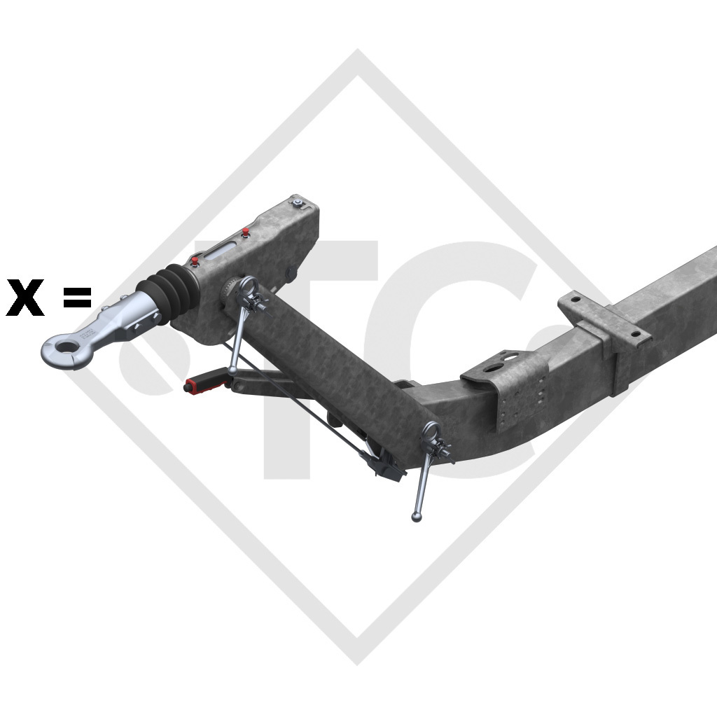 Timon type 101 VB COMPACT réglable en hauteur de 510 à 1000kg