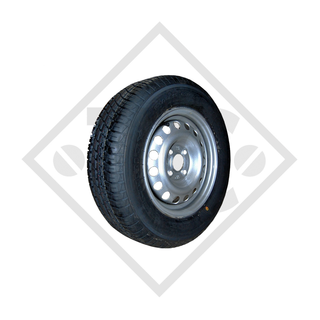 Wheel 155R13 TR603 with rim 4.50Jx13, suitable for all common trailer types