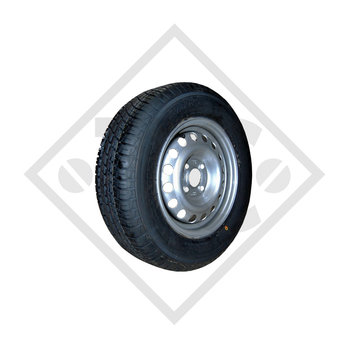 Rueda 165/70 R13 (79N) Llanta Aluminio 98x4 para remolque