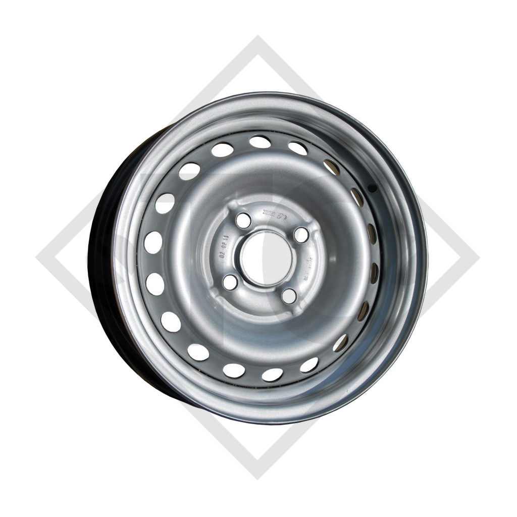 Trailer rim 5.50Jx14 H2, 4/57/100, ET +30, 43070108-02, suitable for all common trailer types