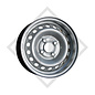 Trailer rim 6.00Jx15 H2, 4/57/100, B1, ET +30, suitable for all common trailer types