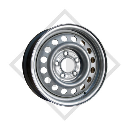 Cerchio per rimorchio alluminio 5.50Jx14 H2, 5/66.6/112, ET +30