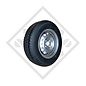 Wheel 5.00-8 K385 with rim 2.50x8, suitable for all common trailer types