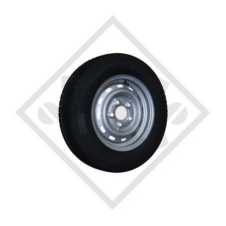 Wheel 195/50B-10 M-8001 HS with rim 6.00Ix10