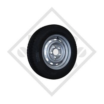 Roue 195/55R10C 204 avec jante 6.00x10