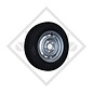 Wheel 195/55R10C 204 with rim 6.00x10, suitable for all common trailer types