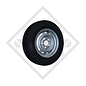 Wheel 155R12C IA with rim 4.50Jx12, suitable for all common trailer types