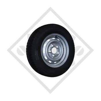 Wheel 165R13C with rim 4.50x13
