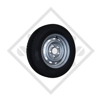 Roue 195/50R13C KR500 hiver Trailer 3PMSF avec jante alu 6.00x13