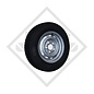 Wheel 185R14C FT02 M+S with rim 5.50x14, suitable for all common trailer types